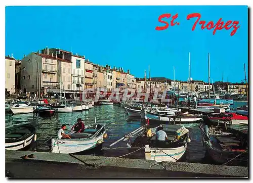 Cartes postales moderne La cote d'Azur inoubliable Saint Tropez Le port
