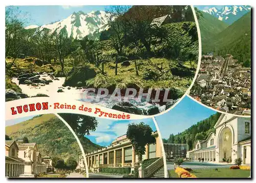 Cartes postales moderne En Parcourant les Pyrenees Luchon Hte Gne Divers Aspects de la station