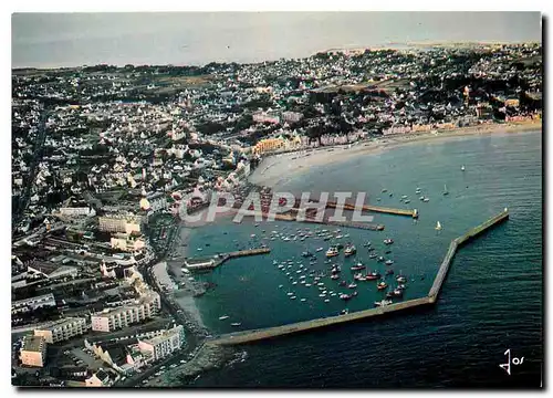 Moderne Karte La Bretagne en Couleurs Quiberon Port Maria vue generale