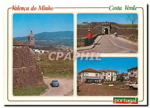 Moderne Karte Valenca do Minho Costa Verde Portugal