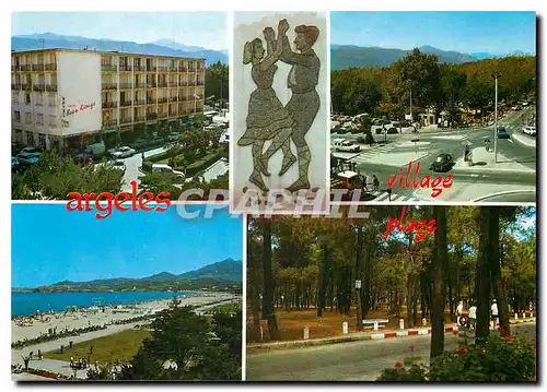 Cartes postales moderne La Cote Vermeille Argeles sur Mer La ville la plage la pinede
