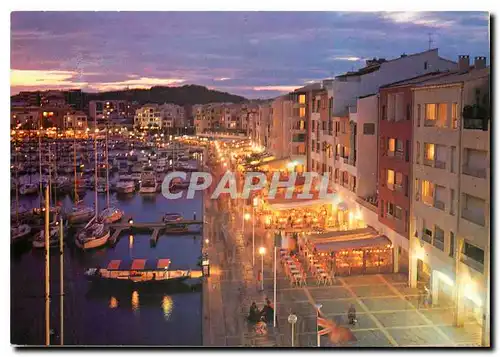 Cartes postales moderne Le Cao d'Agde Herault Le Port la nuit