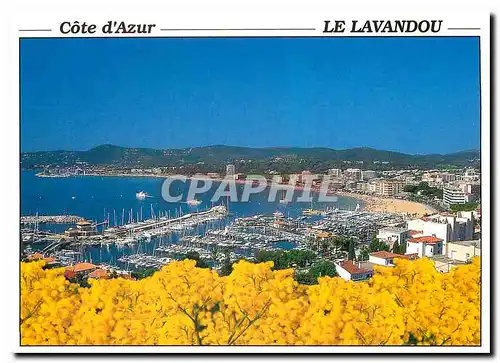 Moderne Karte La Cote d'Azur Le Lavandou Var