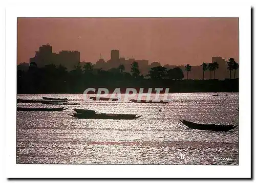 Moderne Karte Republique du Senegal Dakar Lever de soleil vu depuis Soumbedioune