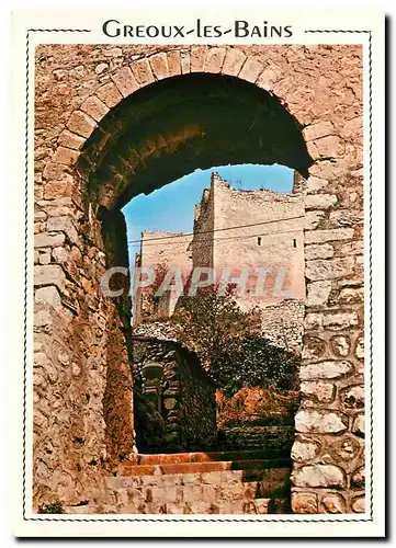 Cartes postales moderne Greoux les Bains Alpes de Haute Provence Ruines du Vieux Chateau