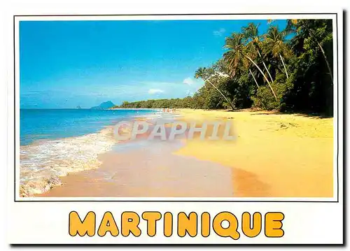 Moderne Karte Martinique Plage de la Caravelle