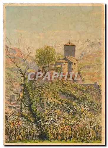 Cartes postales moderne Lourdes Le Chateau Fort et les Pyrenees