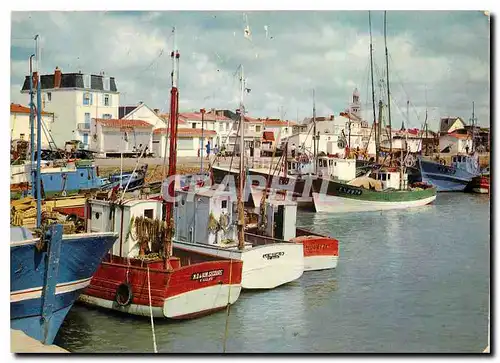 Moderne Karte Croix de Vie Vendee Le Port Bateaux de peche