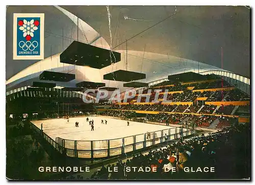 Moderne Karte Grenoble La stade de glace Jeux Olympiques 1968