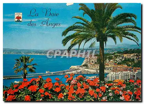 Moderne Karte Nice Cote d'Azur La Baie des Anges