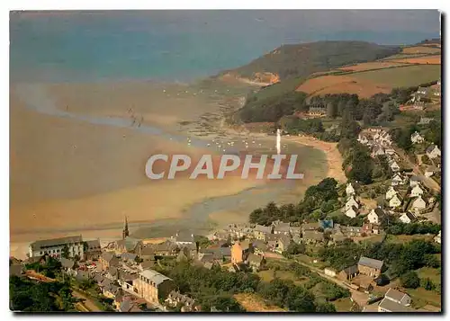 Moderne Karte La France vue du Ciel Saint Michel en Greve C du N Perspective sur la baie