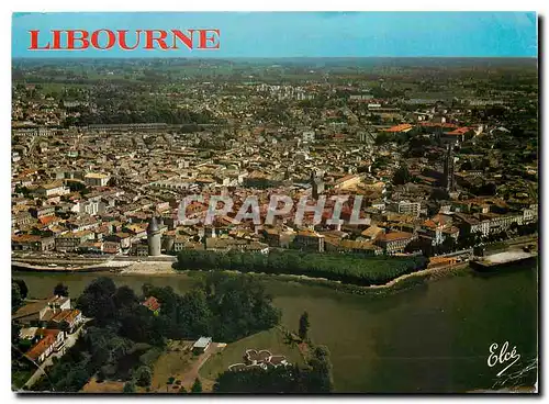 Cartes postales moderne Libourne Vue generale de la Ville avec la Vieille Tour