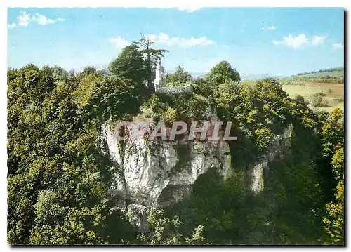 Moderne Karte En Avion au Dessus Vernantois Jura Le Rocher de la Vierge