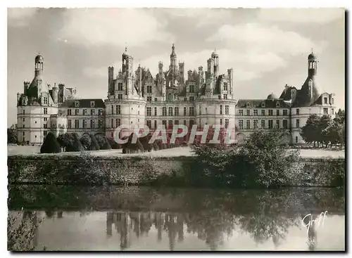 Cartes postales moderne Les Chateaux de la Loire Chateau de Chambord L et C Facade Nord