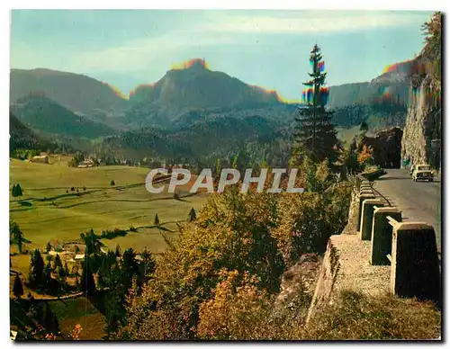 Cartes postales moderne La Franche Comte Pittoresque Route de Morez aux Rousses Le Turu et la Vallee des Rivieres