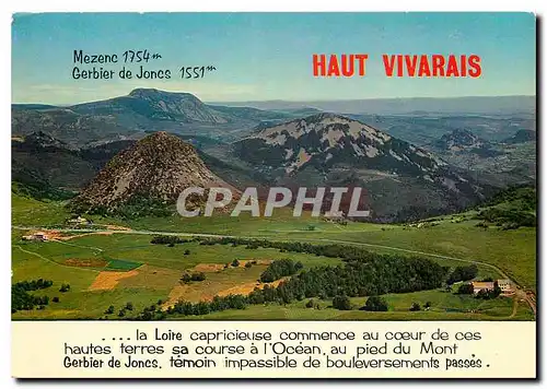Cartes postales moderne Les Grands Paysages du Vivarais Le Mont Gerbier de Joncs source de la Loire