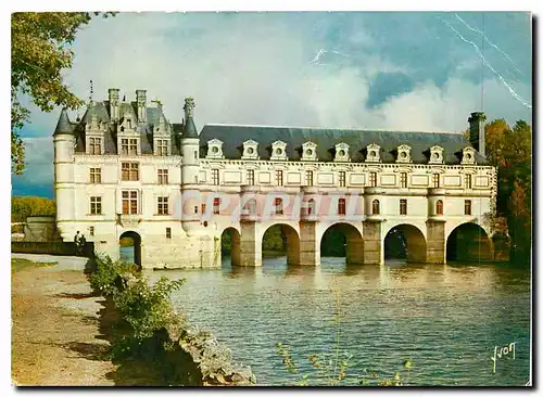 Cartes postales moderne Couleurs et Lumiere de France Val de Loire Chateau de Chenonceaux I et L Facade Ouest