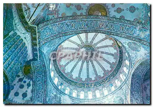 Moderne Karte Istanbul Interieure de la Mosquee Bleue