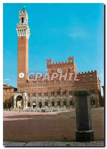 Moderne Karte Siena Palais Comunale et Tour du Mangia