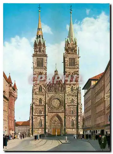 Moderne Karte Nurnberg St Lorenzkirche