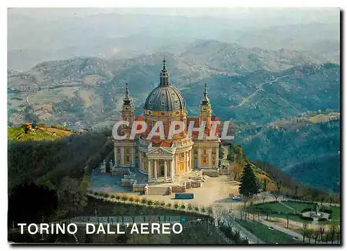 Cartes postales moderne Torino Dall'aereo La Basilica de Superga