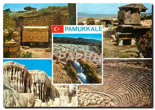 Moderne Karte Pamukkale Hierapolis Turkey