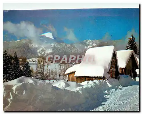 Moderne Karte Paysage hivernal