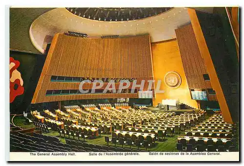 Moderne Karte Salle de l'Assemblee generale Nations Unies