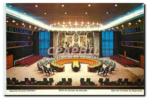 Cartes postales moderne Nations Unies Salle du Conseil de securite