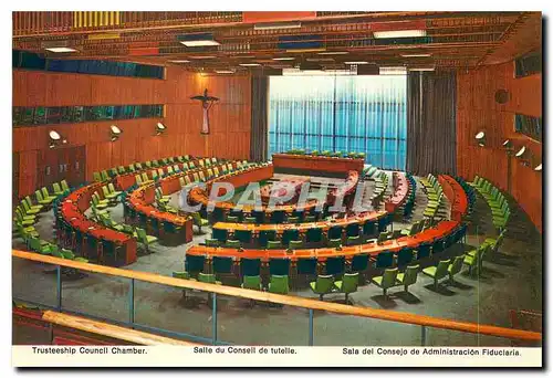Cartes postales moderne Nations Unies Salle du Conseil de tutelle