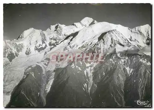 Moderne Karte Chamonix Hte Savoie Le Sommet du Mont Blanc Vue aerienne
