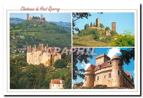 Cartes postales moderne Chateaux du Haut Quercy Chateau de Montal les Tours de S'Laurent le chateau de Castelnau
