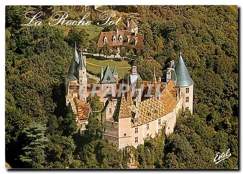 Cartes postales moderne Au Pays des Grands Crus La Roche Pot Cote d'Or Vue aerienne du Chateau