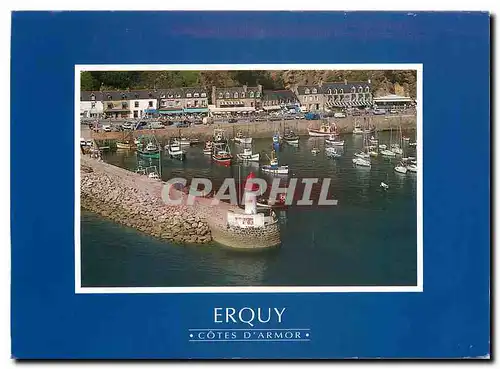 Moderne Karte Couleurs de Bretagne La Cote de Penthievre Erquy Cotes d'Armor Le port