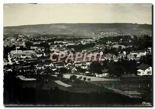 Moderne Karte Lons le Saulnier Jura Vue generale