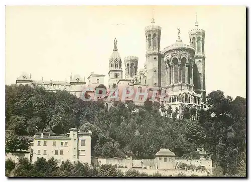 Moderne Karte Lyon Abside de la Basilique de N D de Fourviere