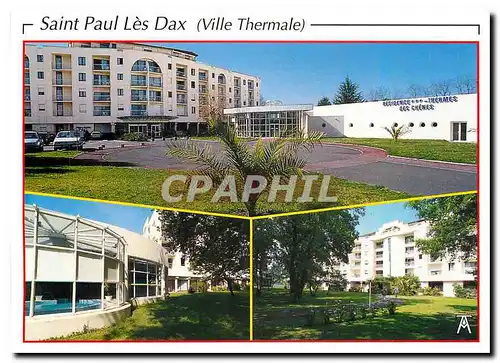 Moderne Karte Les Landes Saint Paul les Dax Ville Thermale Residence et Thermes des Chenes