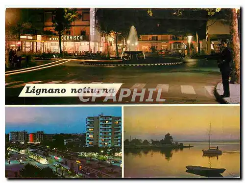 Cartes postales moderne Lignano In vacanza di notte