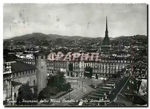 Cartes postales moderne Torino Panorama della Piazza Castella e Mole Antonelliana