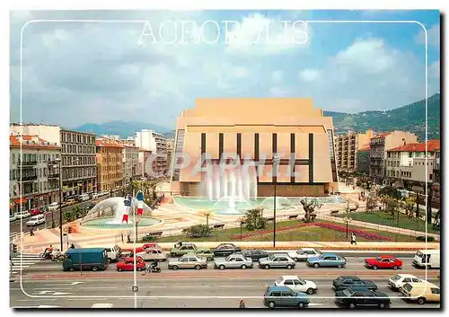 Moderne Karte La Cote d'Azur Nice Acropolis Palais des Arts du Tourisme et des Congres
