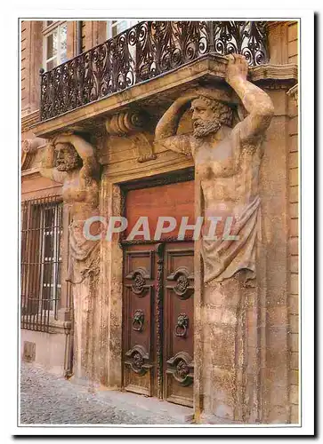 Cartes postales moderne Aix en Provence L'Hotel d'Espagnet les Canatides