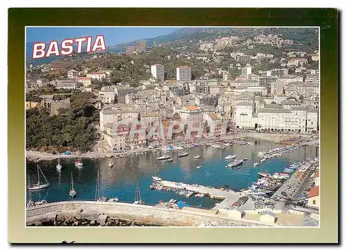Cartes postales moderne Souvenir de Corse Bastia Le vieux port