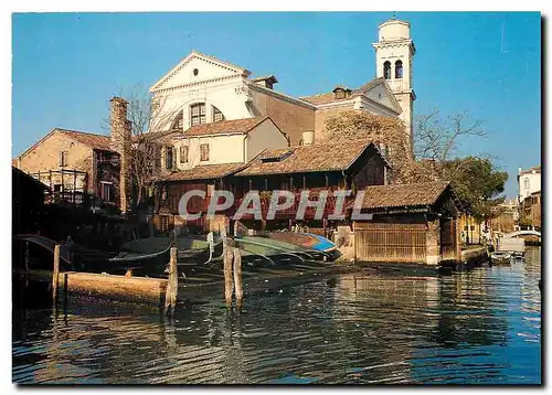 Moderne Karte Venezia San Trovaso Chantier de construction de gondoles