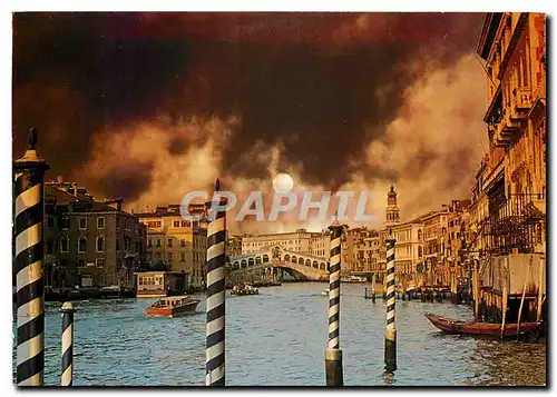 Moderne Karte Venezia Le Grand Canal Pont du Rialto