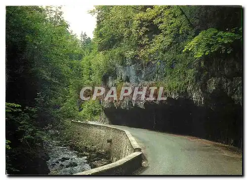 Moderne Karte Le Vercors Route de Villard de Lans a Pont en Royans Les Gorges de la Bourne