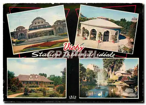 Cartes postales moderne Vichy Allier Casino Source Hopital Golf House Bassin des Cygnes