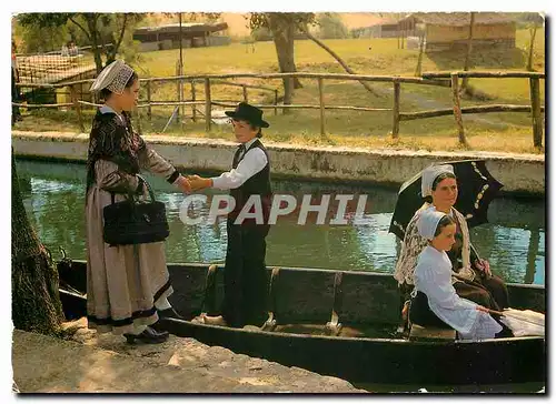 Moderne Karte Folklore de France Sud Vendeen Costumes Cabaniere