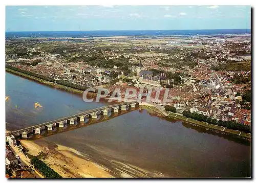 Moderne Karte Gien Loiret Vue aerienne