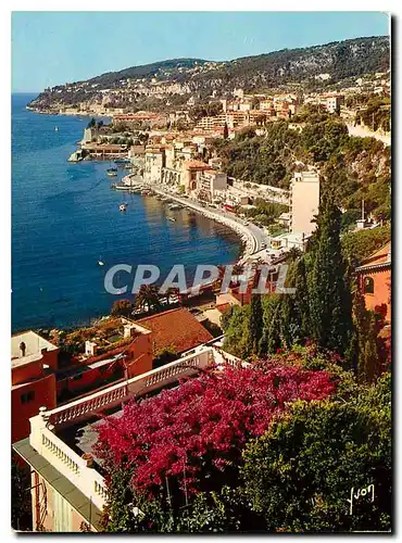 Moderne Karte Couleurs et Lumiere de France La Cote d'Azur miracle de la nature Villefranche sur Mer Alpes Mar