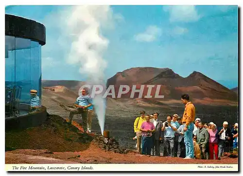 Moderne Karte The Fire Mountain Lanzarote Canary Islands